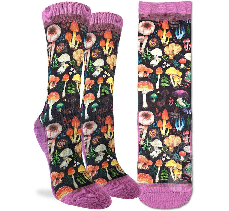 Mushrooms Active Socks - Women's Shoe Size 5-9