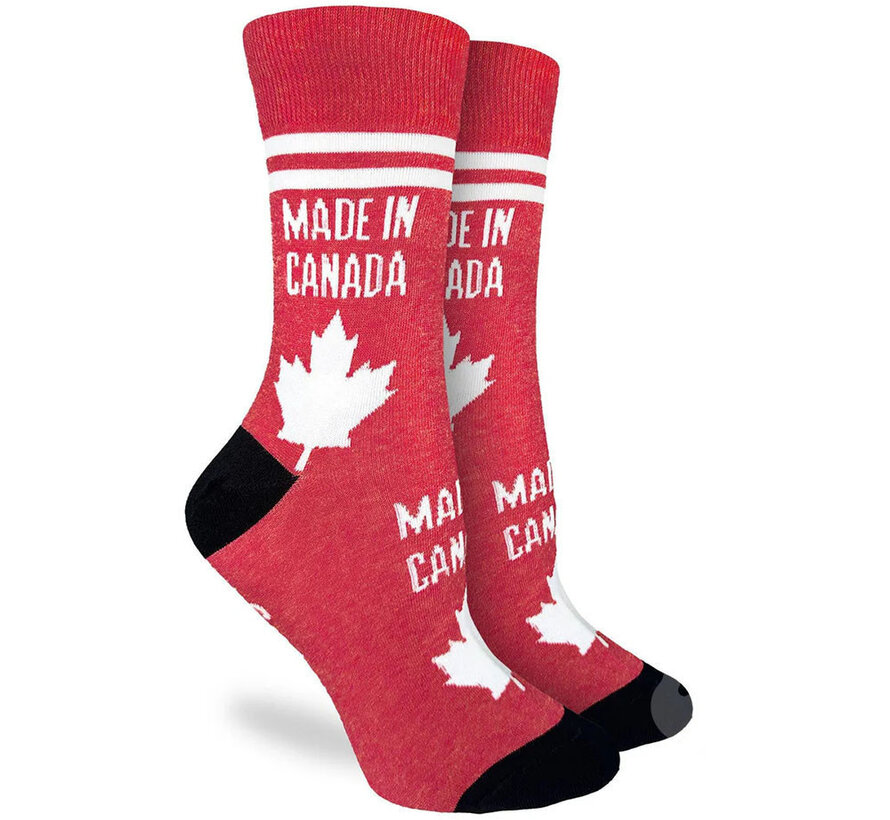 Made In Canada Crew Socks - Women's Shoe Size 5-9