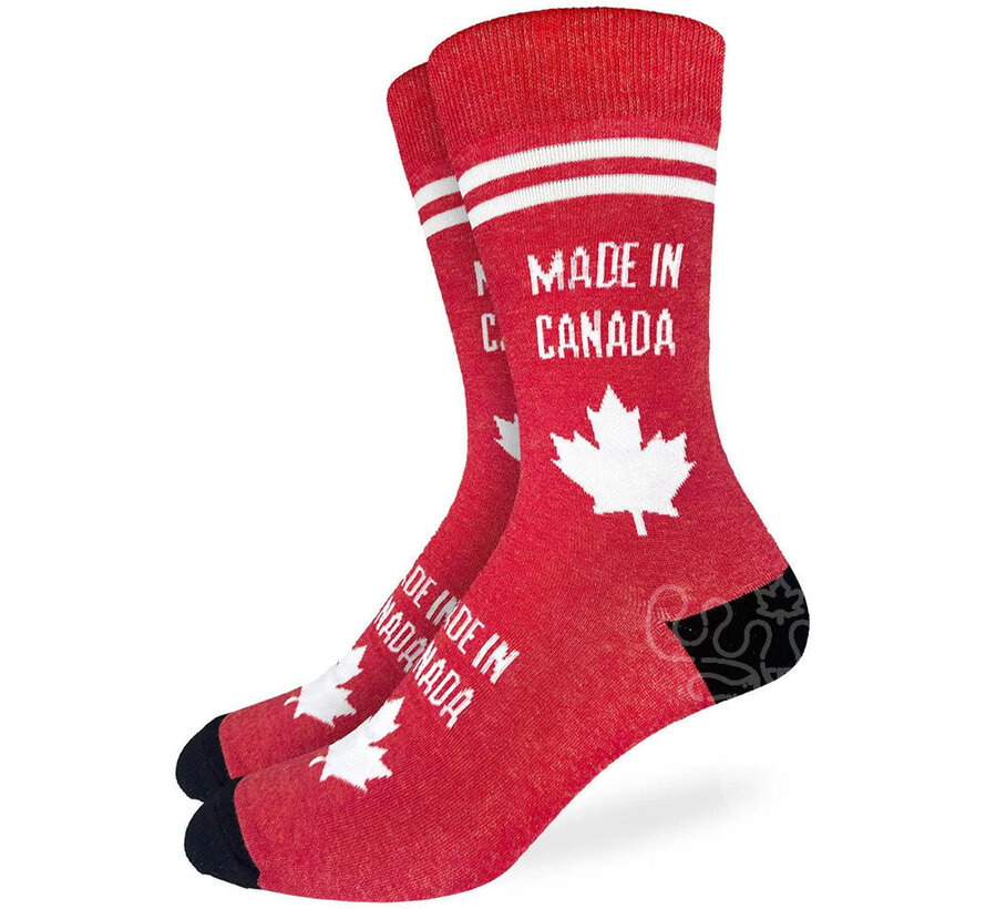 Made In Canada Crew Socks - Men's Shoe Size 7-12
