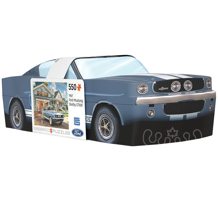 Eurographics 1967 Ford Mustang Shelby GT500 Puzzle 550pcs in a Shaped Tin