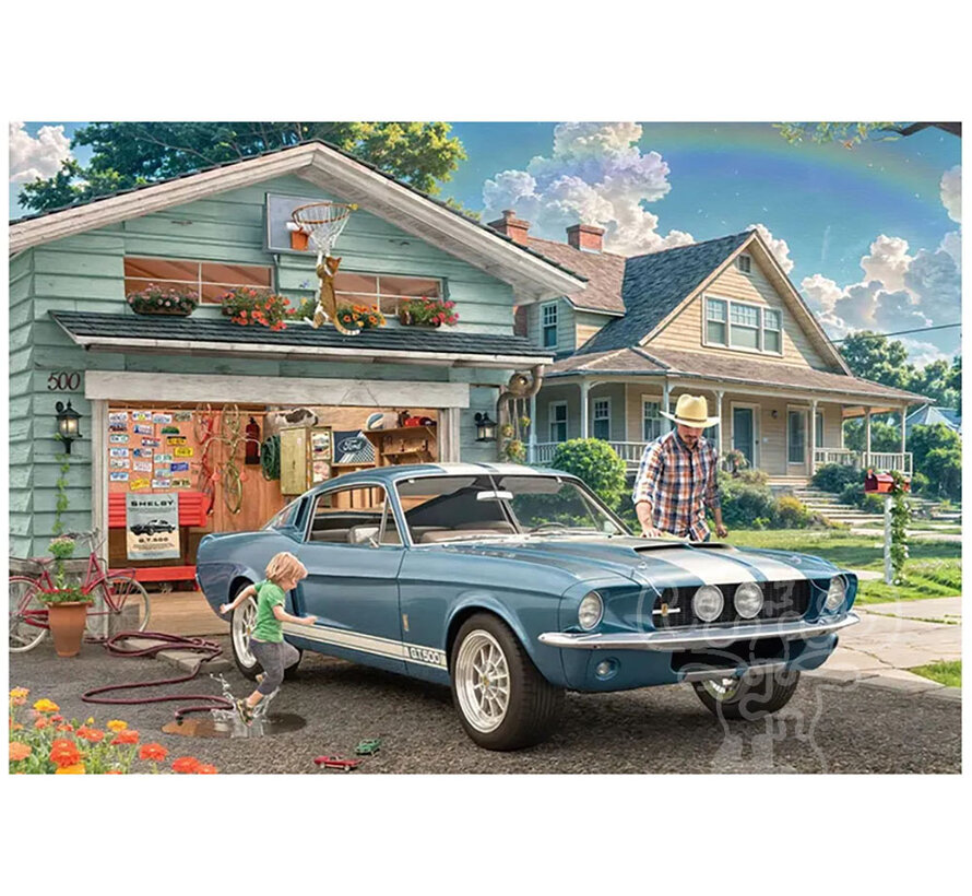 Eurographics 1967 Ford Mustang Shelby GT500 Puzzle 550pcs in a Shaped Tin