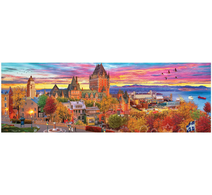 Eurographics Panoramic: MacLean: Quebec City Panoramic Puzzle 1000pcs