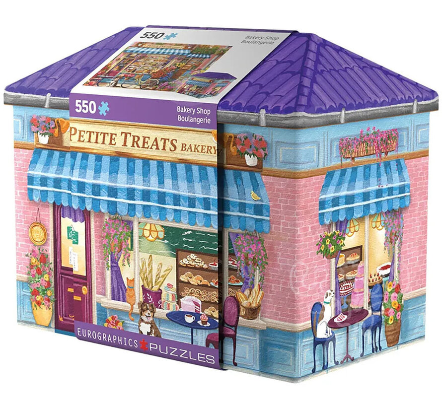 Eurographics Bakery Shop Puzzle 550pcs in a Shaped Tin