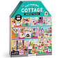 Mudpuppy Cottontail Cottage Shaped Puzzle 100pcs