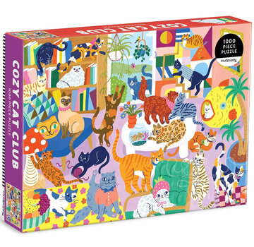 Mudpuppy Mudpuppy Cozy Cat Club Puzzle 1000pcs