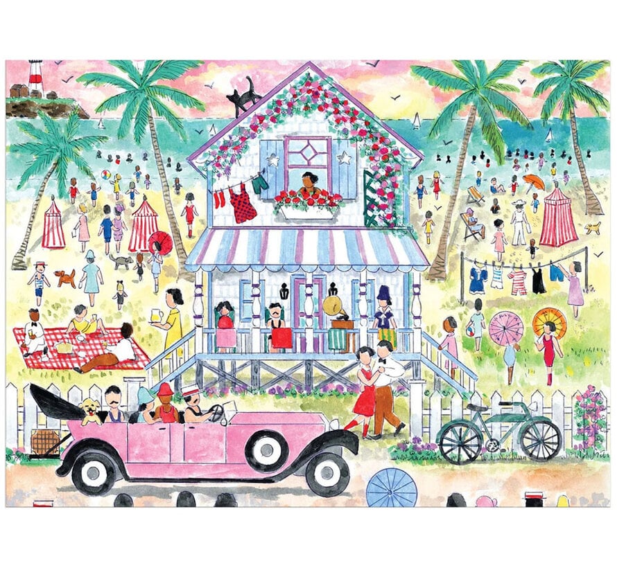 Galison Michael Storrings Roaring 20s Beach House Puzzle 1000pcs