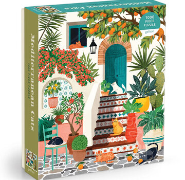 Galison Galison Mediterranean Cats Puzzle 1000pcs