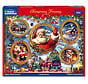 White Mountain Christmas Frames Puzzle 500pcs