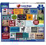 White Mountain White Mountain I Love Dogs E-Z Hold Puzzle 300pcs