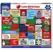 White Mountain White Mountain I Love Christmas Puzzle 1000pcs