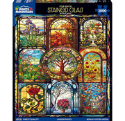 White Mountain White Mountain Four Season Stained Glass Puzzle 1000pcs