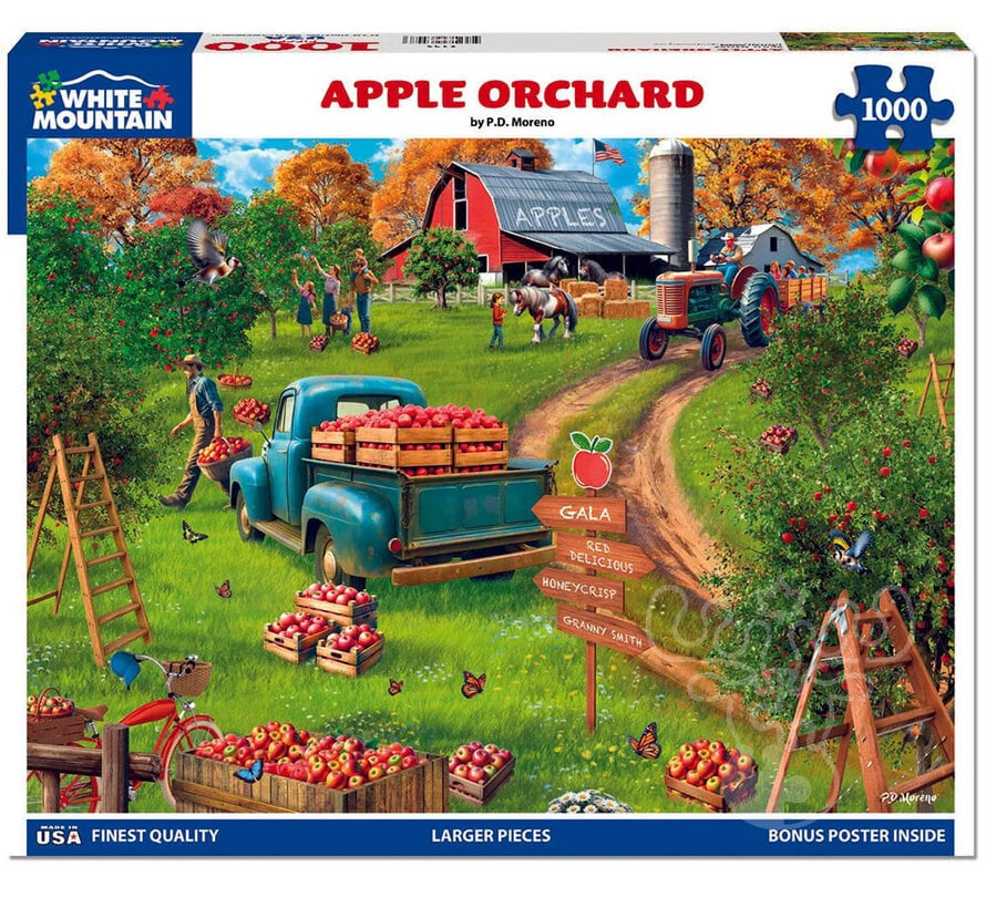 White Mountain Apple Orchard Puzzle 1000pcs