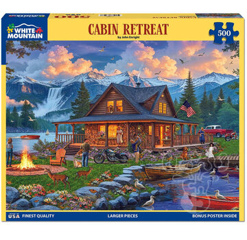 White Mountain White Mountain Cabin Retreat Puzzle 500pcs