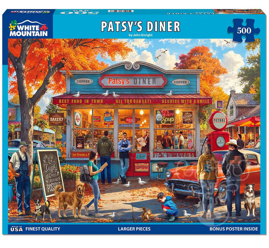 White Mountain Patsy’s Diner Puzzle 500pcs