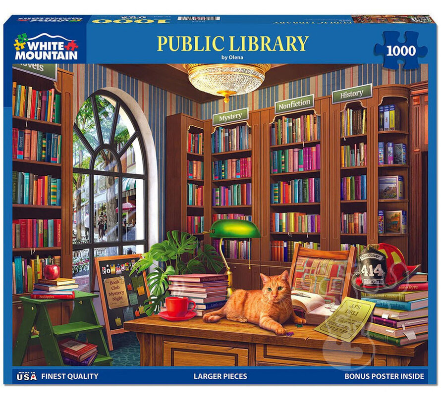 White Mountain Public Library Puzzle 1000pcs