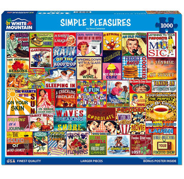 White Mountain White Mountain Simple Pleasures Puzzle 1000pcs