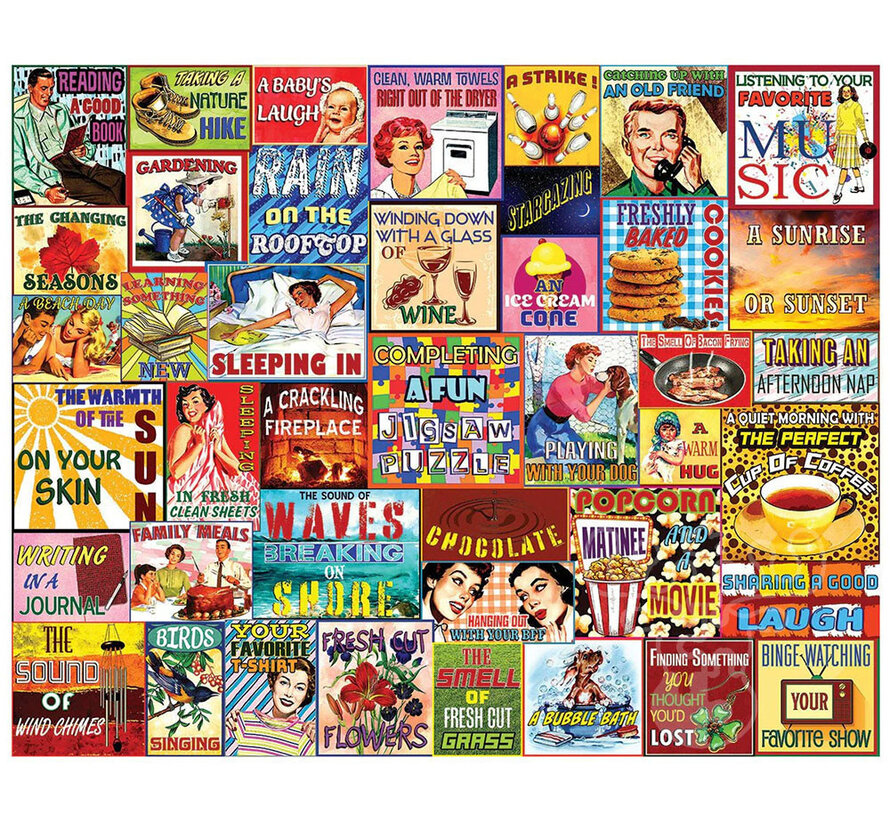 White Mountain Simple Pleasures Puzzle 1000pcs