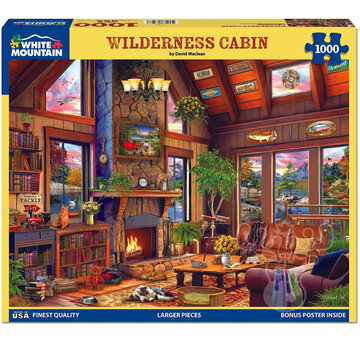 White Mountain White Mountain Wilderness Cabin Puzzle 1000pcs