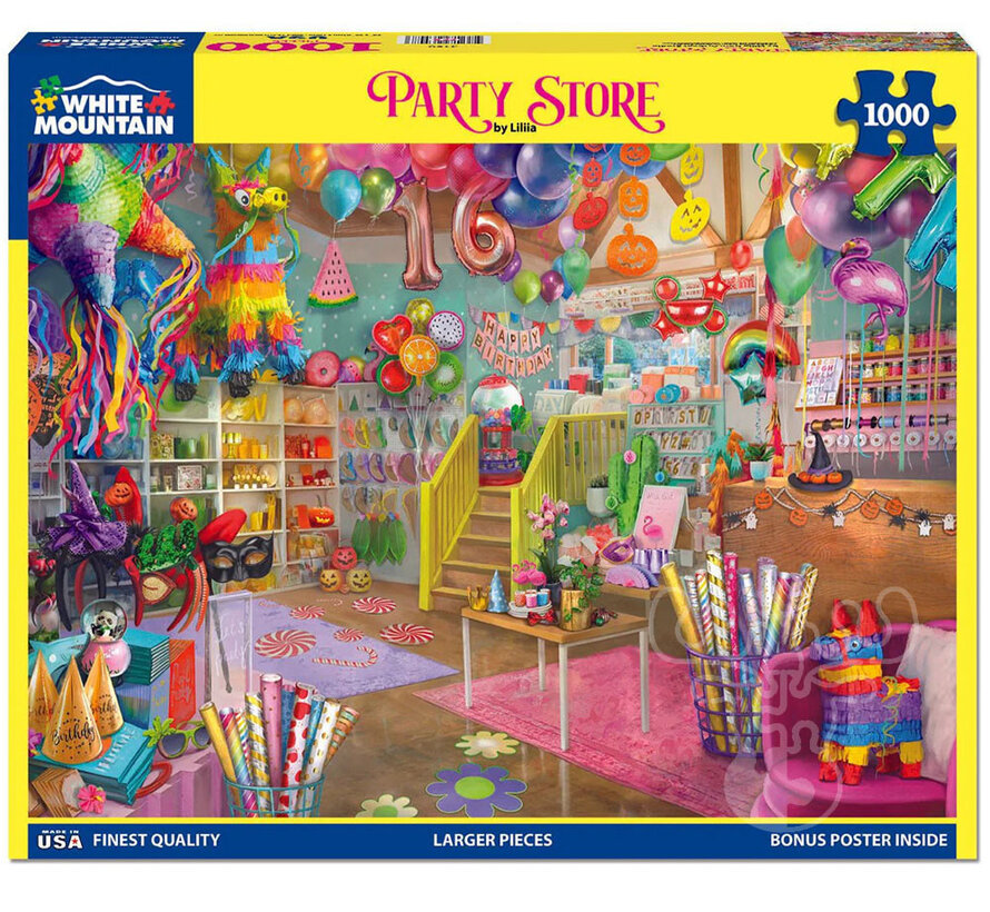 White Mountain Party Store Puzzle 1000pcs