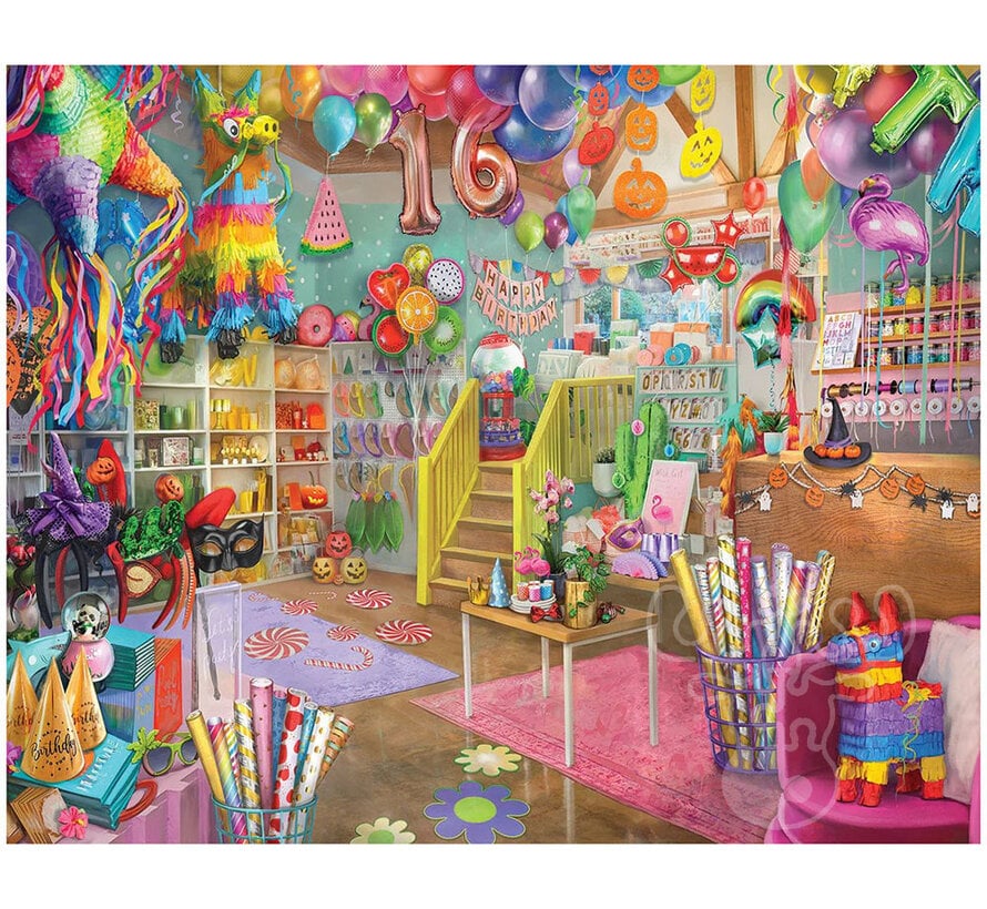 White Mountain Party Store Puzzle 1000pcs