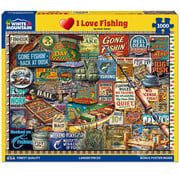 White Mountain White Mountain I Love Fishing Puzzle 1000pcs