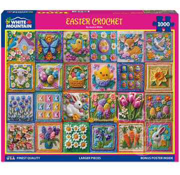 White Mountain White Mountain Easter Crochet Puzzle 1000pcs