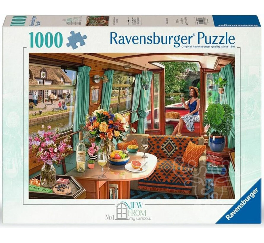 Ravensburger View From My Window #1 Canal Boat Puzzle 1000pcs