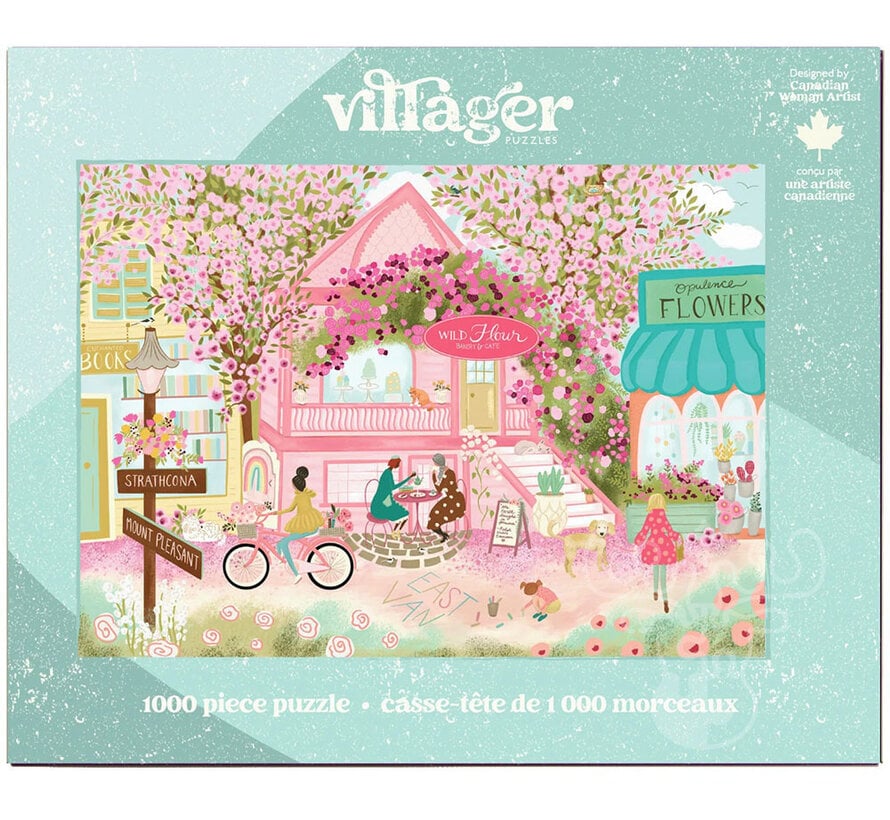 Villager City in Bloom Puzzle 1000pcs