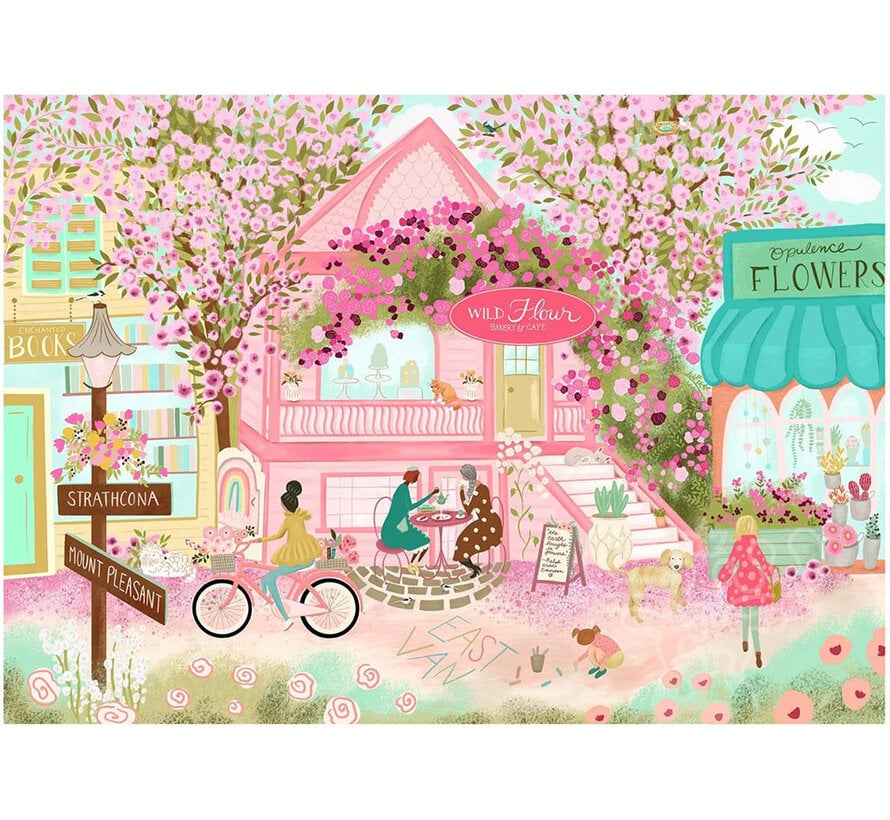 Villager City in Bloom Puzzle 1000pcs