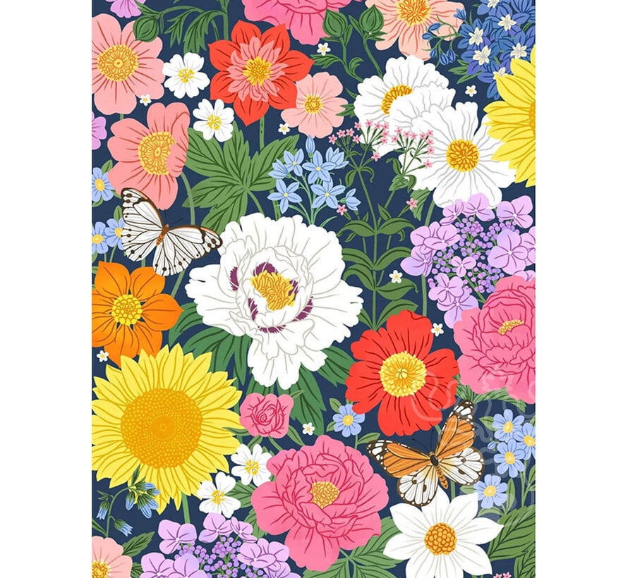 Villager Midnight Blooms Puzzle 500pcs