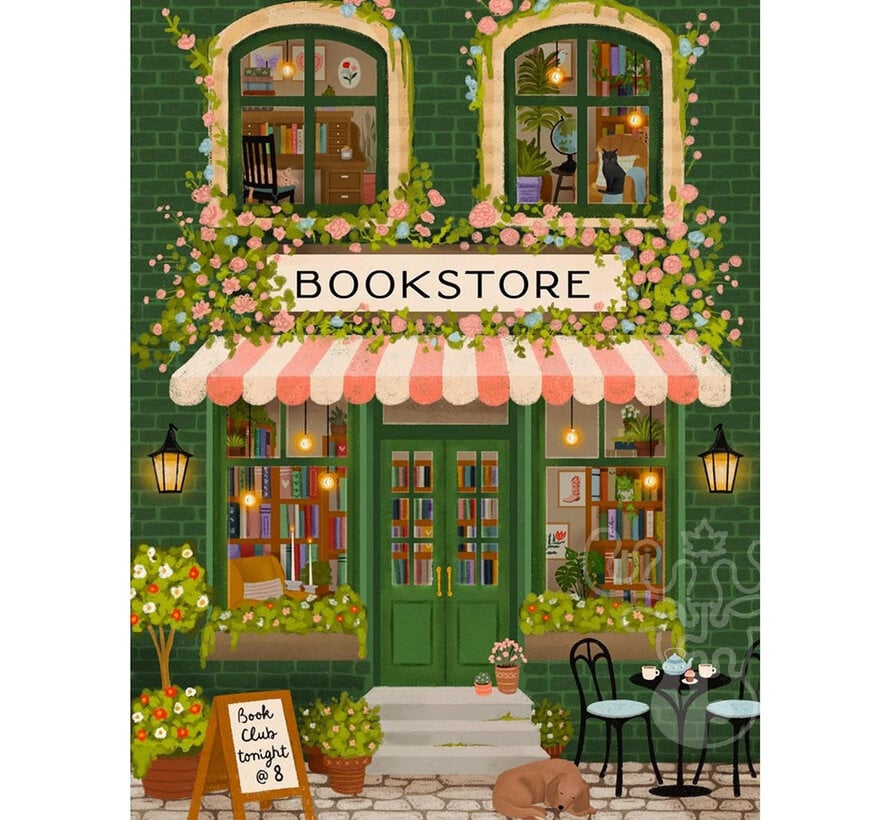 Villager Emerald Bookstore Puzzle 1000pcs