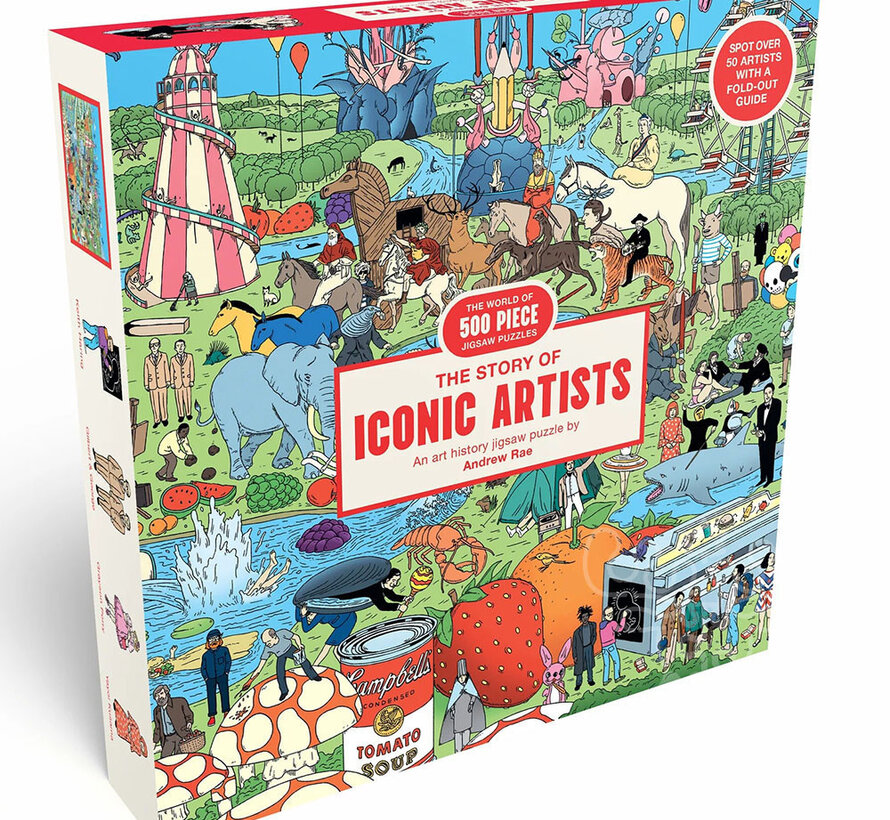 Laurence King The Story of Iconic Artists Puzzle 500pcs
