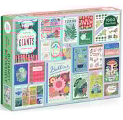 Galison Galison Ever Upward Botanist Bookshelf Puzzle 1000pcs