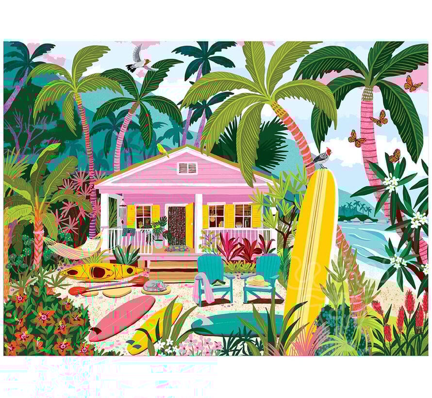 Galison Surfside Bungalow Puzzle 1000pcs