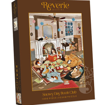 Reverie Puzzles Reverie Snowy Day Book Club Puzzle 1000pcs