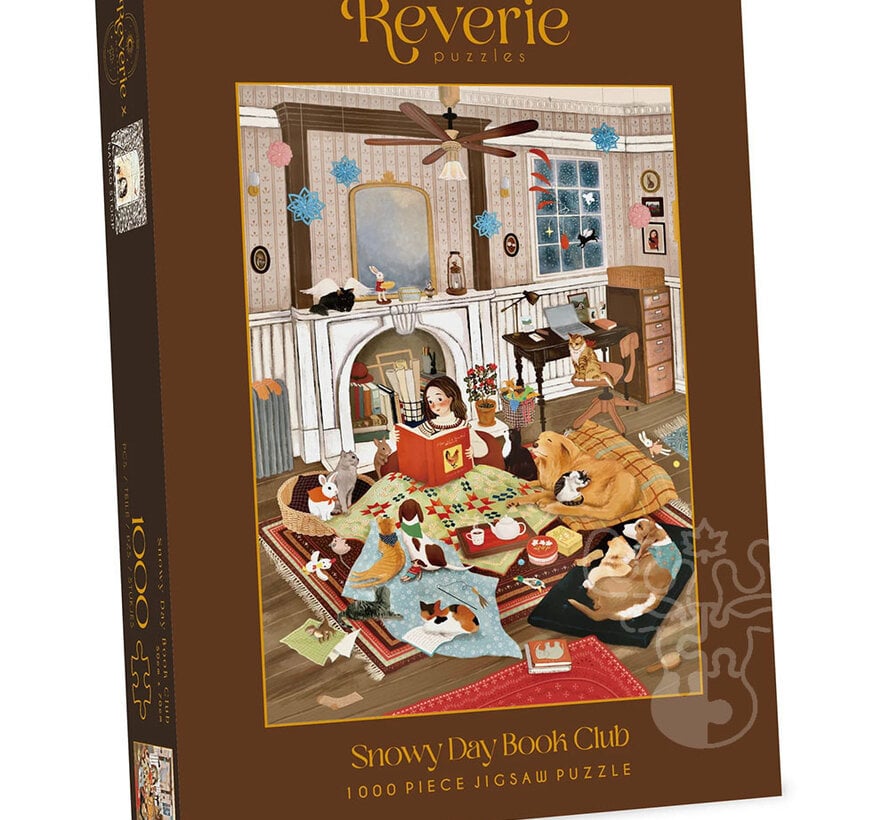 Reverie Snowy Day Book Club Puzzle 1000pcs