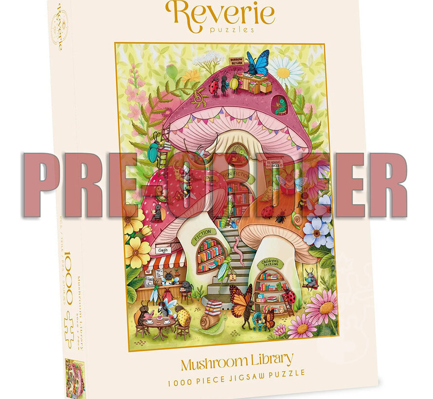 Reverie Mushroom Library Puzzle 1000pcs