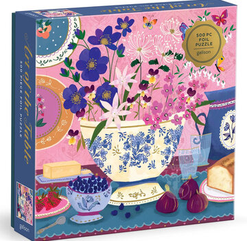 Galison Galison Joy Laforme Art of the Table Foil Puzzle 500pcs