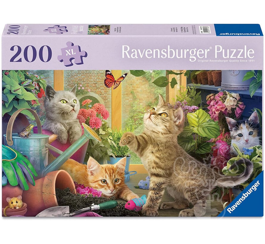Ravensburger Feel Well & Puzzle: Cheeky Cats Puzzle 200pcs XL