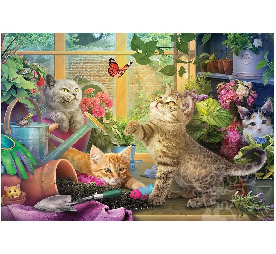 Ravensburger Feel Well & Puzzle: Cheeky Cats Puzzle 200pcs XL