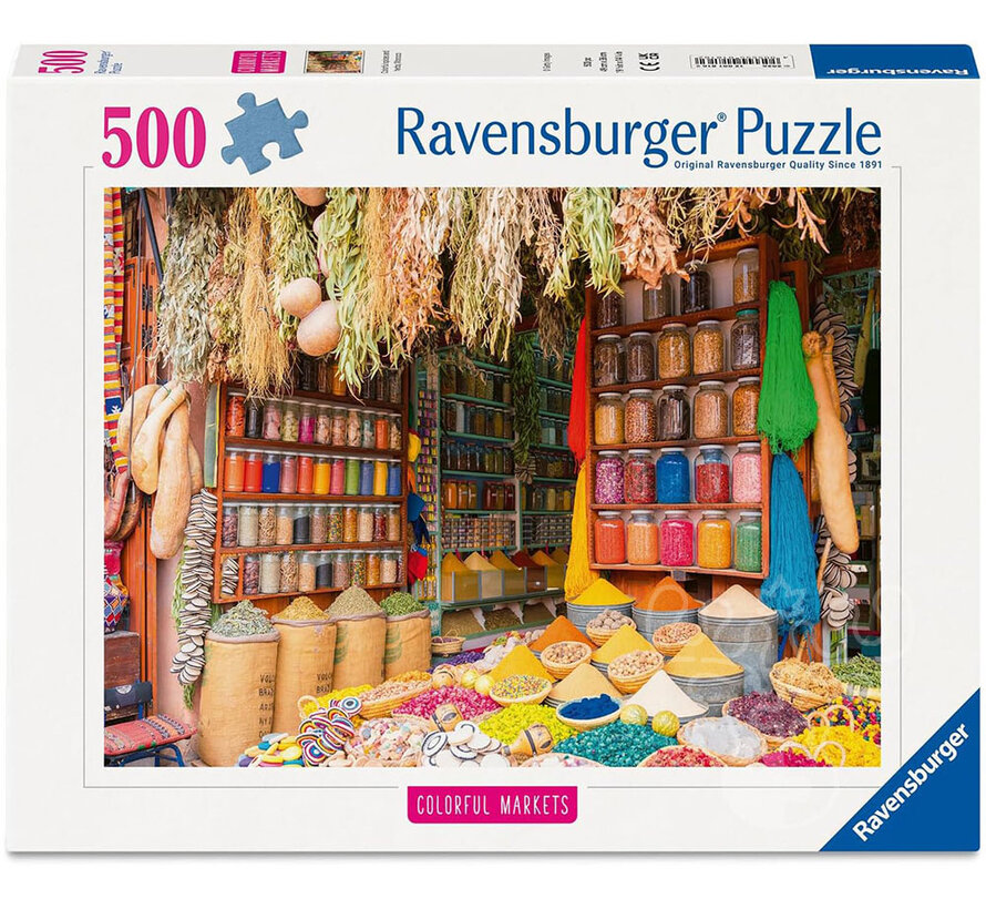 Ravensburger Colorful Markets: Colorful Spices, Morocco Puzzle 500pcs