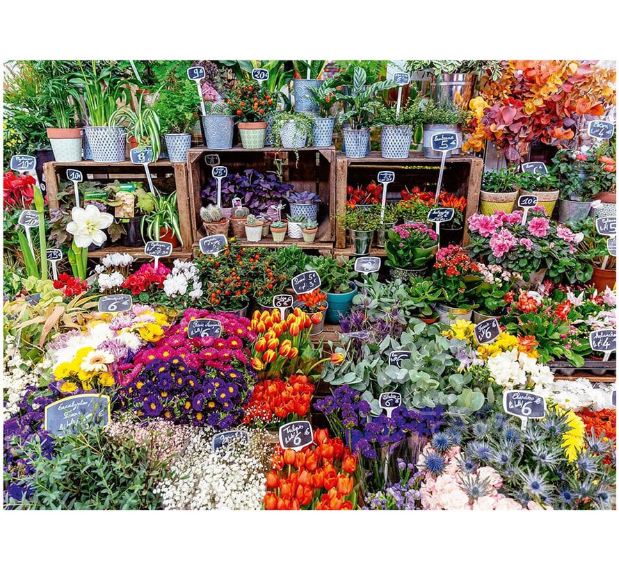 Ravensburger Flower Market, France Puzzle 500pcs