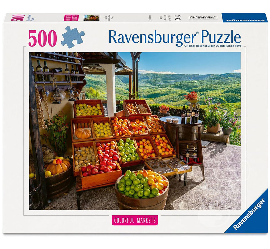 Ravensburger Colorful Markets: Fruit Market, Croatia Puzzle 500pcs