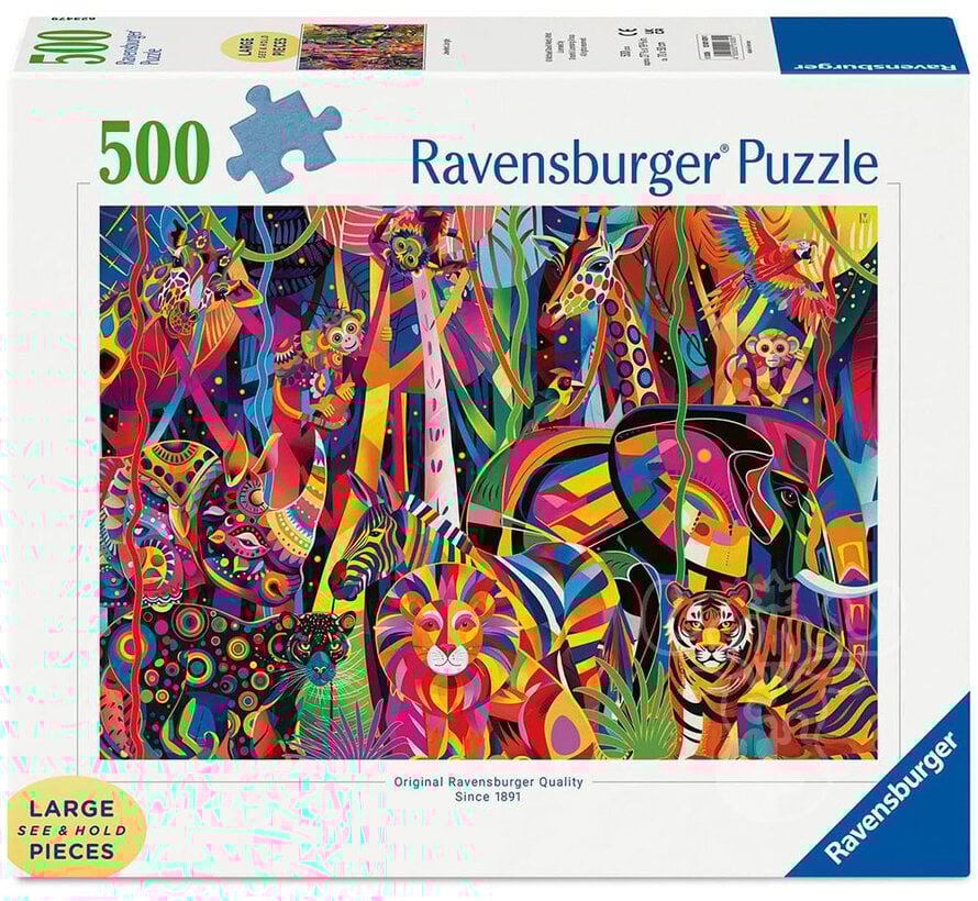 Ravensburger Jeweled Jungle Large Format Puzzle 500pcs