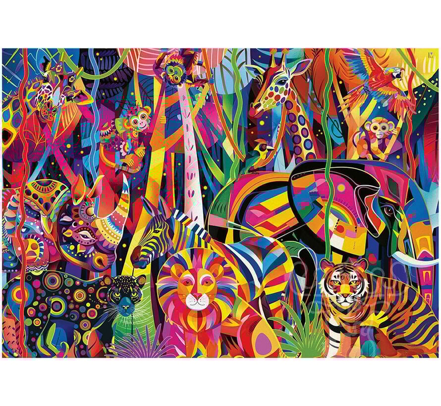 Ravensburger Jeweled Jungle Large Format Puzzle 500pcs