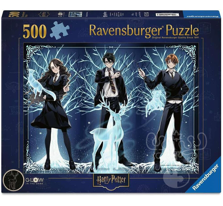 Ravensburger Harry Potter: Glowing Patronus Glow in the Dark  Puzzle 500pcs