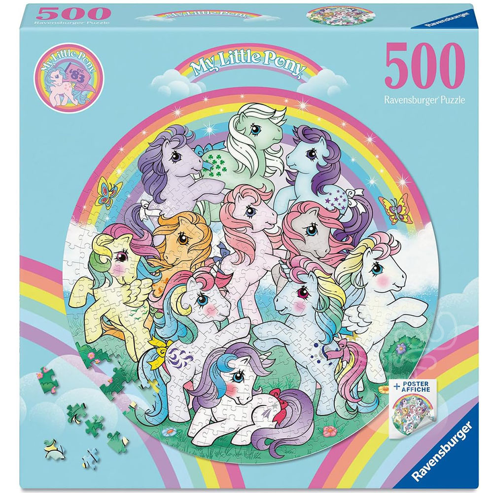 Ravensburger My Little Pony Round Puzzle 500pcs - Puzzles Canada