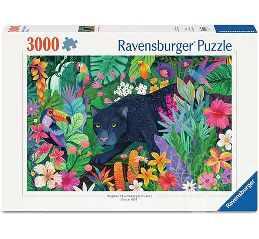 Ravensburger Panther in Flowery Jungle Puzzle 3000pcs