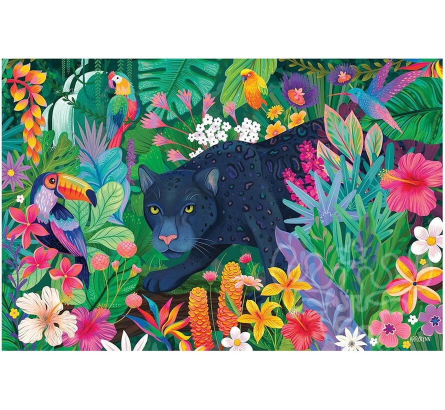 Ravensburger Panther in Flowery Jungle Puzzle 3000pcs