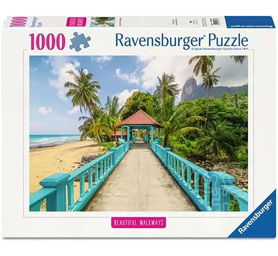 Ravensburger Beautiful Walkways:  Colorful Bridge in Malaysia  Puzzle 1000pcs